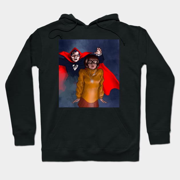 Velma Dinkley versus Dracula Hoodie by thecountingtree